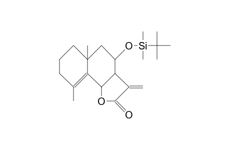 8a-tert-Butyldimethylsilyloxy-6b,7aH-eudesma-4,11-dien-6,12-olide