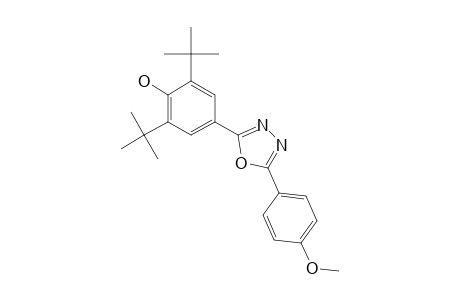 2,6-DI-TERT.-BUTYL-4-[5-(4-METHOXYPHENYL)-1,3,4-OXADIAZOL-2-YL]-PHENOL