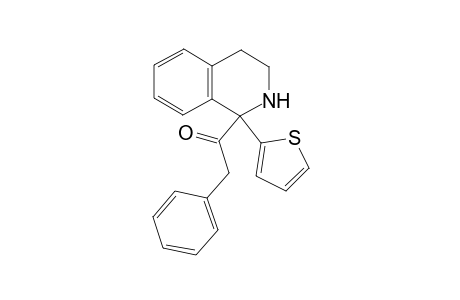 2-Phenyl-1-(1-(thiophen-2-yl)-1,2,3,4-tetrahydroisoquinolin-1-yl)ethan-1-one