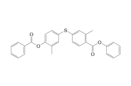 4-[(4-hydroxy-m-tolyl)thio]-o-touic acid, phenyl ester, benzoate
