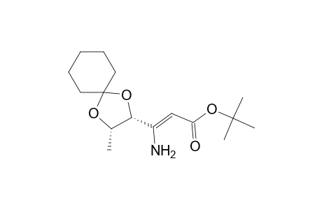 t-Butyl (4R,5S,2Z)-3-Amino-4,5-(cyclohexylidenedioxy)-2-hexenoate