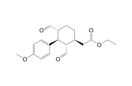 Ethyl[(1S,2S,3S,4R)-2,4-Diformyl-3-(4-methoxyphenyl)cyclohexyl]acetate