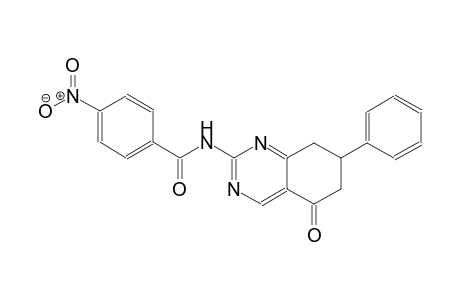 4-nitro-N-(5-oxo-7-phenyl-5,6,7,8-tetrahydro-2-quinazolinyl)benzamide