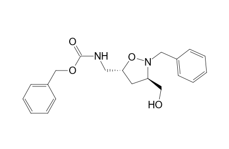 (3R*,5R*)-N-benzyl-5-[[(benzyloxycarbonyl)amino]methyl]-3-(hydroxymethyl)isoxazolidine