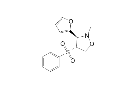 (3R,4R)-3-(furan-2-yl)-2-methyl-4-(phenylsulfonyl)-1,2-oxazolidine