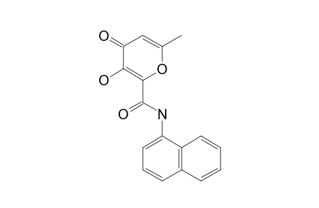 3-HYDROXY-6-METHYL-4-OXO-4H-PYRAN-2-[N-(NAPHTHYL)-CARBOXAMIDE]