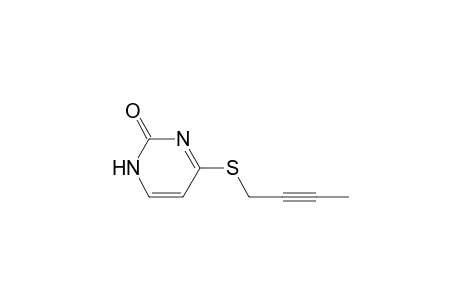 2(1H)-Pyrimidinone, 4-(2-butynylthio)-