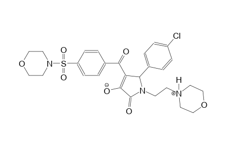 5-(4-chlorophenyl)-1-(2-(morpholino-4-ium)ethyl)-4-(4-(morpholinosulfonyl)benzoyl)-2-oxo-2,5-dihydro-1H-pyrrol-3-olate
