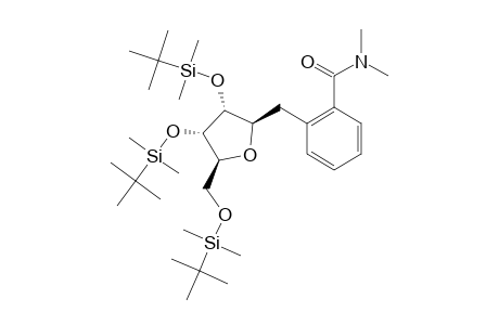 2,3,5-TRI-O-(TERT.-BUTYLDIMETHYLSILYL)-1-DEOXY-1-BETA-[2-(N,N-DIMETHYL-CARBAMOYL)-BENZYL]-D-RIBOFURANOSIDE