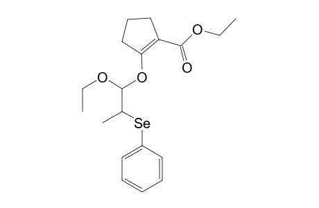 2-[1-ethoxy-2-(phenylseleno)propoxy]-1-cyclopentenecarboxylic acid ethyl ester
