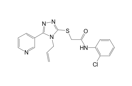 2-(4-Allyl-5-pyridin-3-yl-4H-[1,2,4]triazol-3-ylsulfanyl)-N-(2-chloro-phenyl)-acetamide