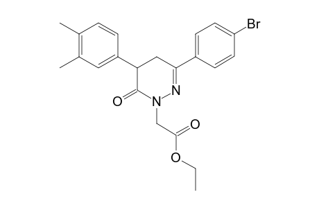 6-(4-Bromophenyl)-4-(3,4-dimethylphenyl)-2-ethoxycarbonylmethyl-2,3,4,5-tetrahydropyridazin-3(2H)-one