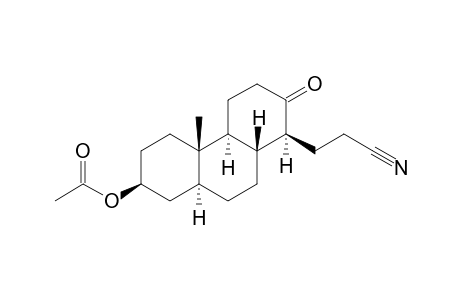 [1S-(1.alpha.,4a.beta.,4b.alpha.,7.alpha.,8a.beta.,10a.alpha.)]-7-(Acetyloxy)tetradecahydro-4b-methyl-2-oxo-1-phenanthrenepropanenitrile