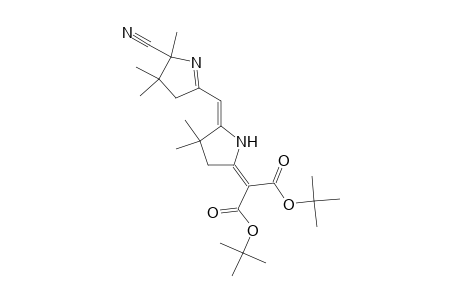 2-[5-(5-CYANO-4,4,5-TRIMETHYL-4,5-DIHYDRO-3H-PYRROL-2-YLMETHYLENE)-4,4-DIMETHYLPYRROLIDIN-2-YLIDENE]MALONIC ACID, DI-tert-BUTYL ESTER