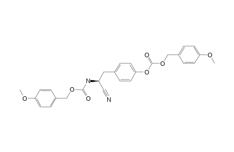 N,O-Bis(4-methoxybenzyloxycarbonyl)-(S)-2-amino-3-(4-hydroxyphenyl)propionitrile