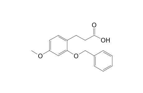 3-(2'-Benzyloxy-4'-methoxyphenyl)propanoic acid