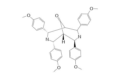 2,4,6,8-TETRA-(PARA-METHOXYPHENYL)-3,7-DIAZABICYCLO-[3.3.1]-NONAN-9-ONE