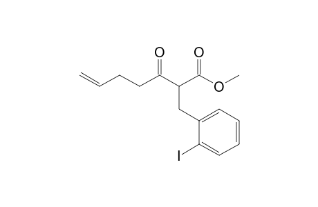 2-(2-iodobenzyl)-3-keto-hept-6-enoic acid methyl ester