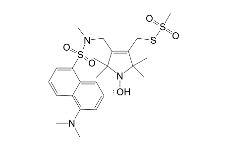 2,5-Dihydro-2,2,5,5-tetramethyl-4-(N-methyldansylamidomethyl)-3-(methanesulfonylthiomethyl)-1H-pyrrol-1-yloxyl radical