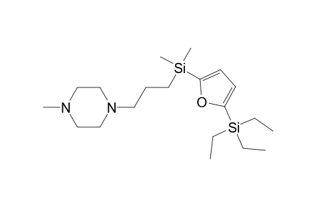 2-{[3-(4-Methylpiperazino)propyl]dimethylsilyl}-5-triethylsilylfuran