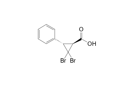 (1S,3S)-2,2-bis(bromanyl)-3-phenyl-cyclopropane-1-carboxylic acid
