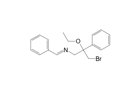 N-(Benzylidene)-3-bromo-2-ethoxy-2-phenylpropylamine
