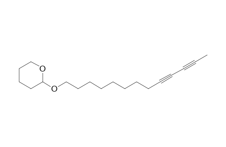 2-trideca-9,11-diynoxyoxane