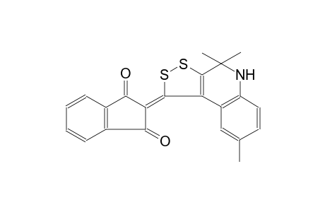 1H-indene-1,3(2H)-dione, 2-(4,5-dihydro-4,4,8-trimethyl-1H-[1,2]dithiolo[3,4-c]quinolin-1-ylidene)-