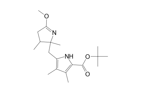t-Butyl 5-(5-methoxy-2,3-dimethyl-3,4-dihydro-2H-pyrrol-2-ylmethyl)-3,4-dimethylpyrrole-2-carboxylate