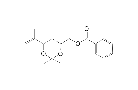 1,3-Dioxane-4-methanol, 2,2,5-trimethyl-6-(1-methylethenyl)-, benzoate, (4.alpha.,5.alpha.,6.beta.)-(.+-.)-