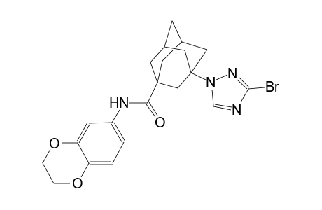 3-(3-bromo-1H-1,2,4-triazol-1-yl)-N-(2,3-dihydro-1,4-benzodioxin-6-yl)-1-adamantanecarboxamide