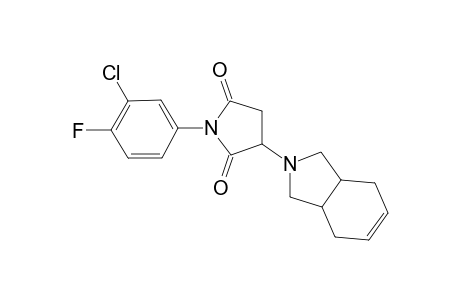1H-Pyrrole-2,5-dione, 3-(1,3,3a,4,7,7a-hexahydro-2H-isoindol-2-yl)-1-(3-chloro-4-fluorophenyl)dihydro-