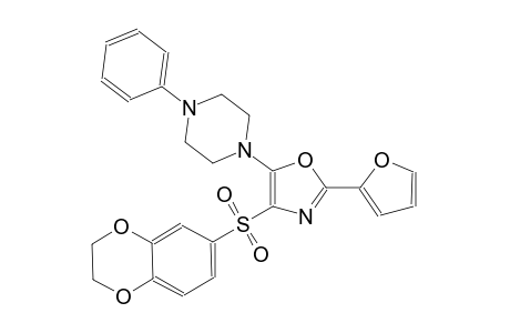 piperazine, 1-[4-[(2,3-dihydro-1,4-benzodioxin-6-yl)sulfonyl]-2-(2-furanyl)-5-oxazolyl]-4-phenyl-