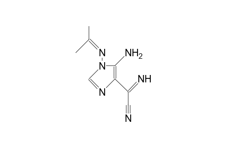 5-Amino-4-cyanoformimidoyl-1-isopropylidenamino-imidazole