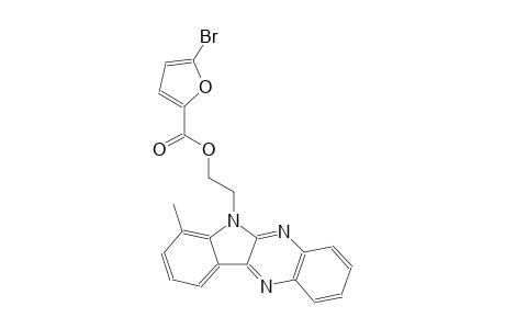 2-(7-methyl-6H-indolo[2,3-b]quinoxalin-6-yl)ethyl 5-bromo-2-furoate