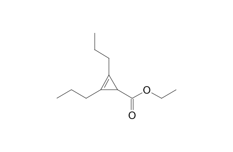 2,3-Dipropyl-1-cycloprop-2-enecarboxylic acid ethyl ester