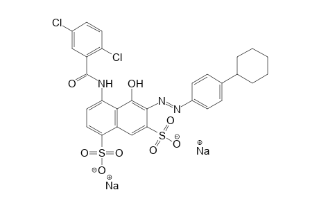 1,7-Naphthalenedisulfonic acid, 6-[(4-cyclohexylphenyl)azo]-4-[(2,5-dichlorobenzoyl)amino]-5-hydroxy-, disodium salt