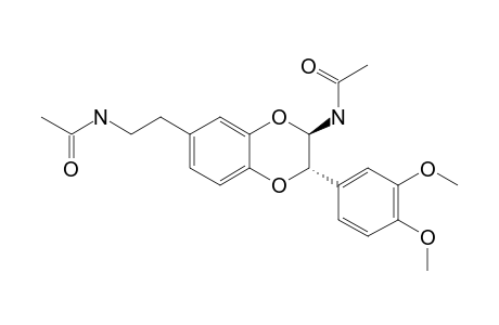 TRANS-2-(3',4'-DIMETHOXYPHENYL)-3-ACETYLAMINO-6-(N-ACETYL-2''-AMINOETHYL)-1,4-BENZODIOXANE