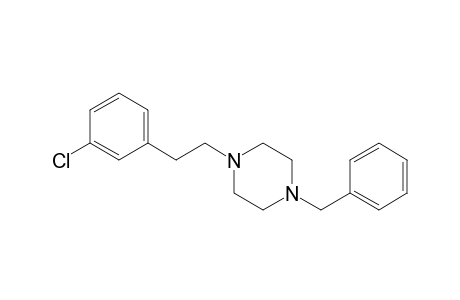 N-Benzyl-N'-[2-(3-chlorophenyl)ethyl]piperazine