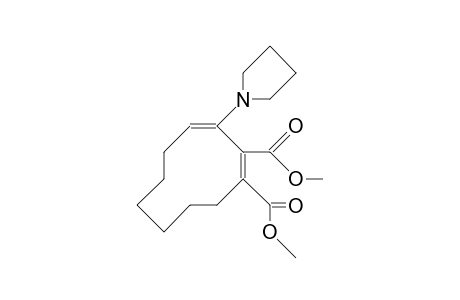 Dimethyl 3-(1-pyrrolidinyl)-cis, cis-1,3-cyclodecadiene-1,2-dicarboxylate