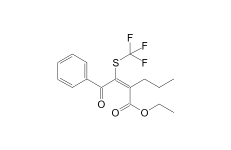 (E)-ethyl 2-(2-oxo-2-phenyl-1-(trifluoromethylthio)ethylidene)pentanoate