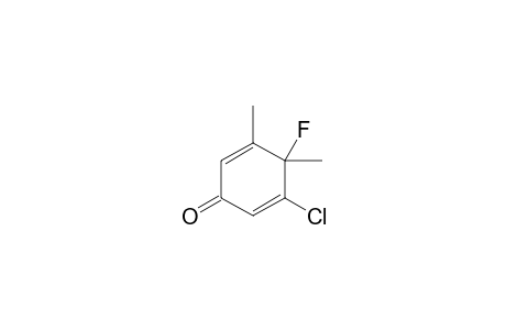 4-Fluoro-3,4-dimethyl-5-chlorocyclohexa-2,5-dien-1-one
