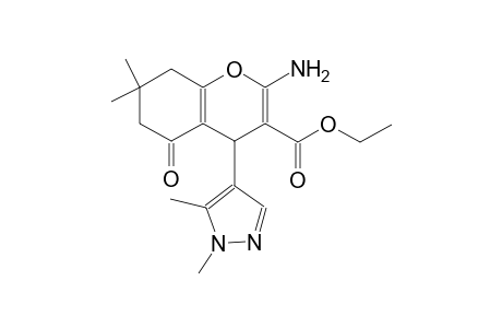 ethyl 2-amino-4-(1,5-dimethyl-1H-pyrazol-4-yl)-7,7-dimethyl-5-oxo-5,6,7,8-tetrahydro-4H-chromene-3-carboxylate