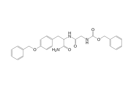 carbamic acid, [2-[[2-amino-2-oxo-1-[[4-(phenylmethoxy)phenyl]methyl]ethyl]amino]-2-oxoethyl]-, phenylmethyl ester
