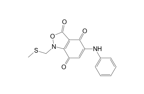 1-(methylsulfanylmethyl)-5-phenylazanyl-2,1-benzoxazole-3,4,7-trione