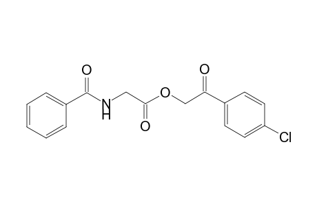 2-(4-Chlorophenyl)-2-oxoethyl (benzoylamino)acetate