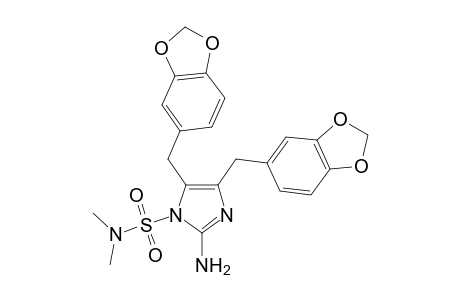 2-Amino-1-dimethylsulfamoyl-4,5-bis(3,4-dimethoxybenzyl)-imidazole