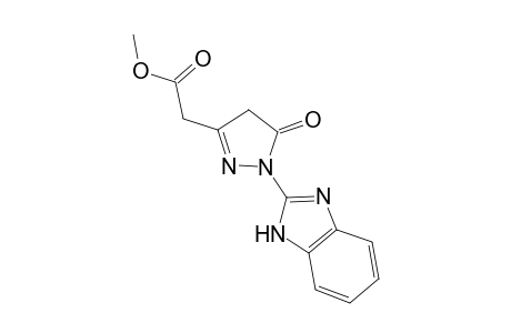 1H-Pyrazole-3-acetic acid, 1-(1H-1,3-benzimidazol-2-yl)-4,5-dihydro-5-oxo-, methyl ester