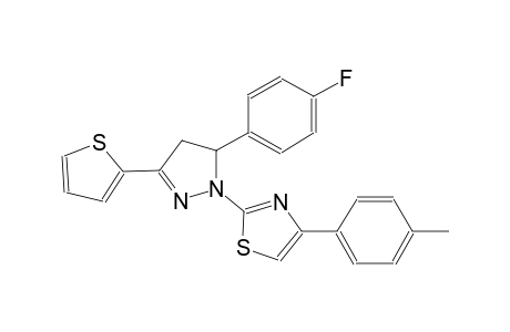thiazole, 2-[5-(4-fluorophenyl)-4,5-dihydro-3-(2-thienyl)-1H-pyrazol-1-yl]-4-(4-methylphenyl)-