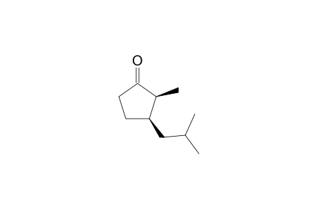 (2S,3R)-3-isobutyl-2-methylcyclopentanone
